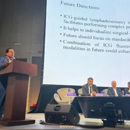 Doctor presents on ICG-guided lymphadenectomy, future directions